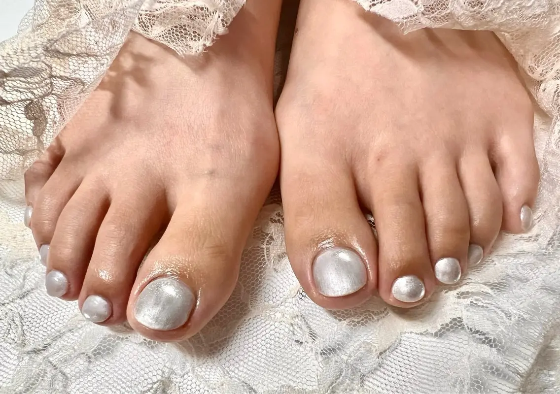 【フット】パールカラー♡ワンカラーの写真