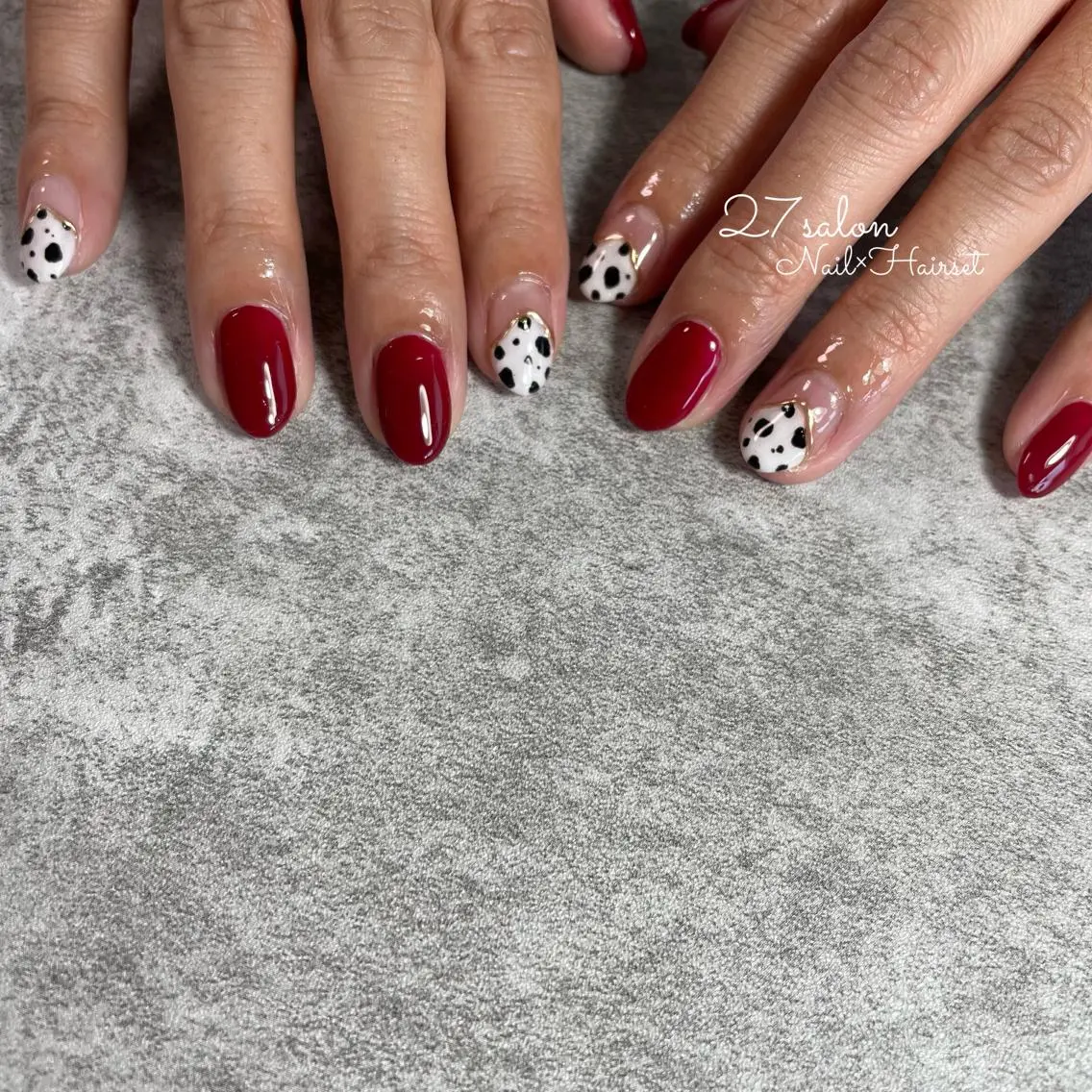 ネイル ボルドー 27salon yuinaのネイルデザイン