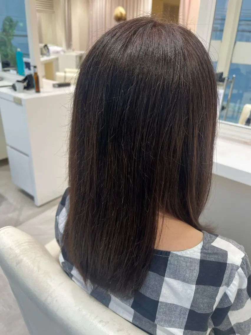 カラー ベージュカラー ブラウンカラー 本間 幸恵のヘアスタイル