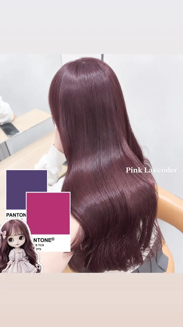ロング カラー ブリーチ 透明感カラー ラベンダーカラー ピンクカラー ピンクラベンダー ヘアカラー 北九州┊︎ Honoka🎀のヘアスタイル