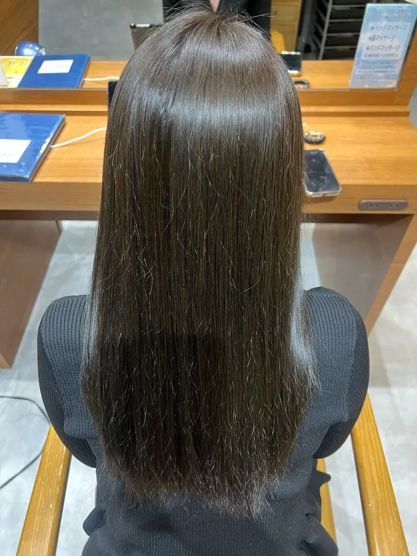 ロング カラー ブラウンカラー オリーブブラウン 🌺モデル募集中🥥 𝘈𝘺𝘢𝘯𝘦のヘアスタイル