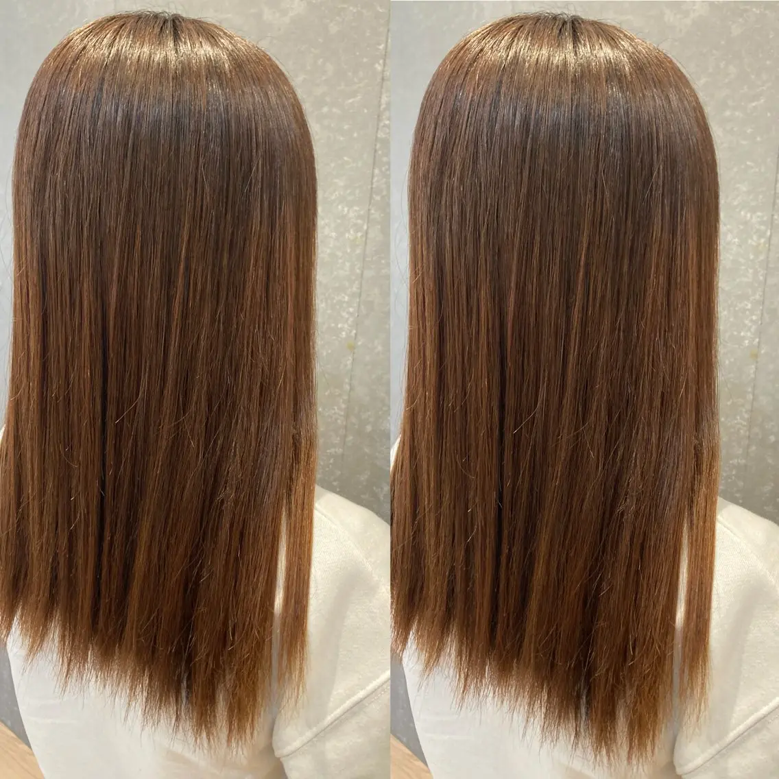 セミロング 縮毛矯正 み うのヘアスタイル
