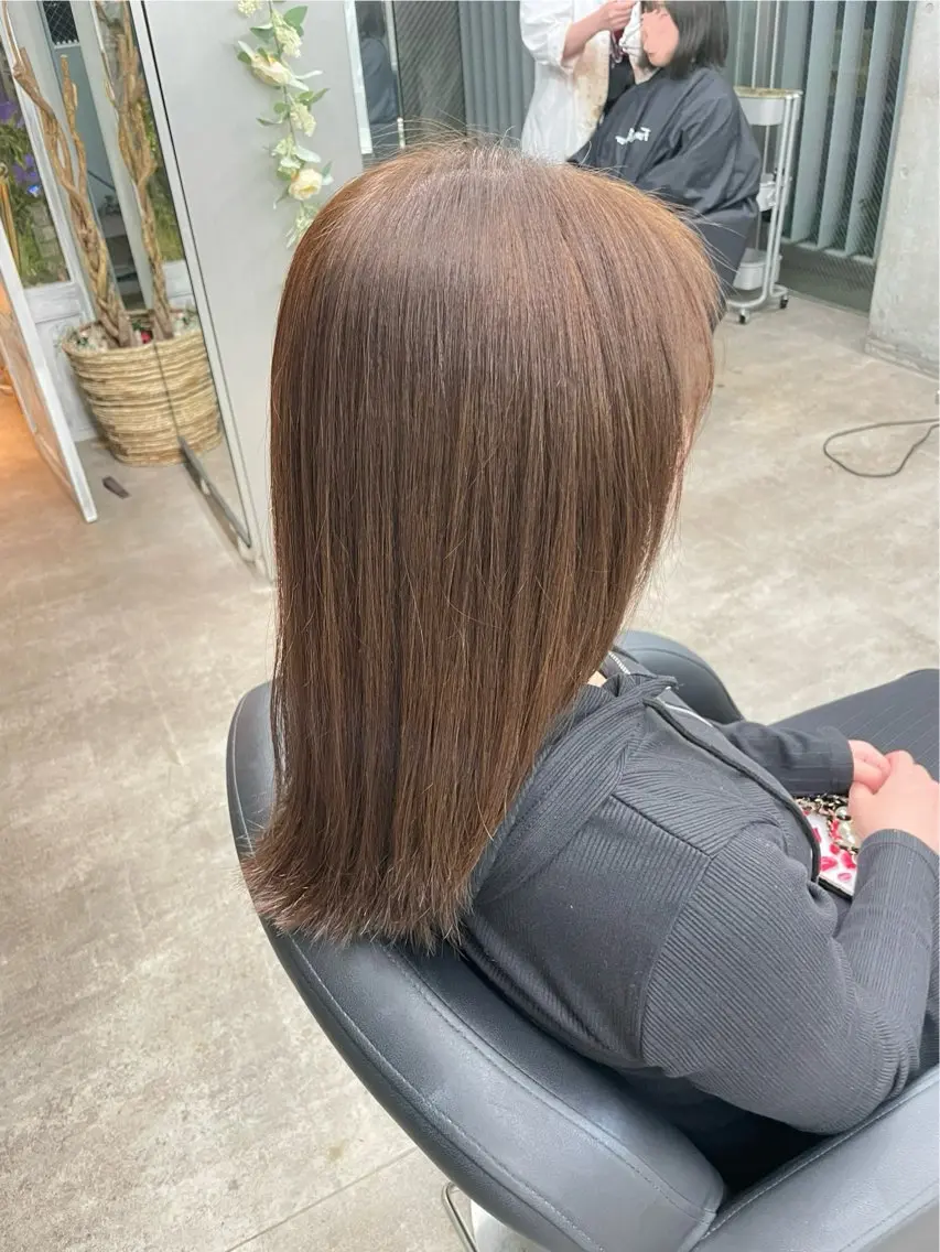 カラー ヘアカラー トリートメント 速水 ゆきののヘアスタイル
