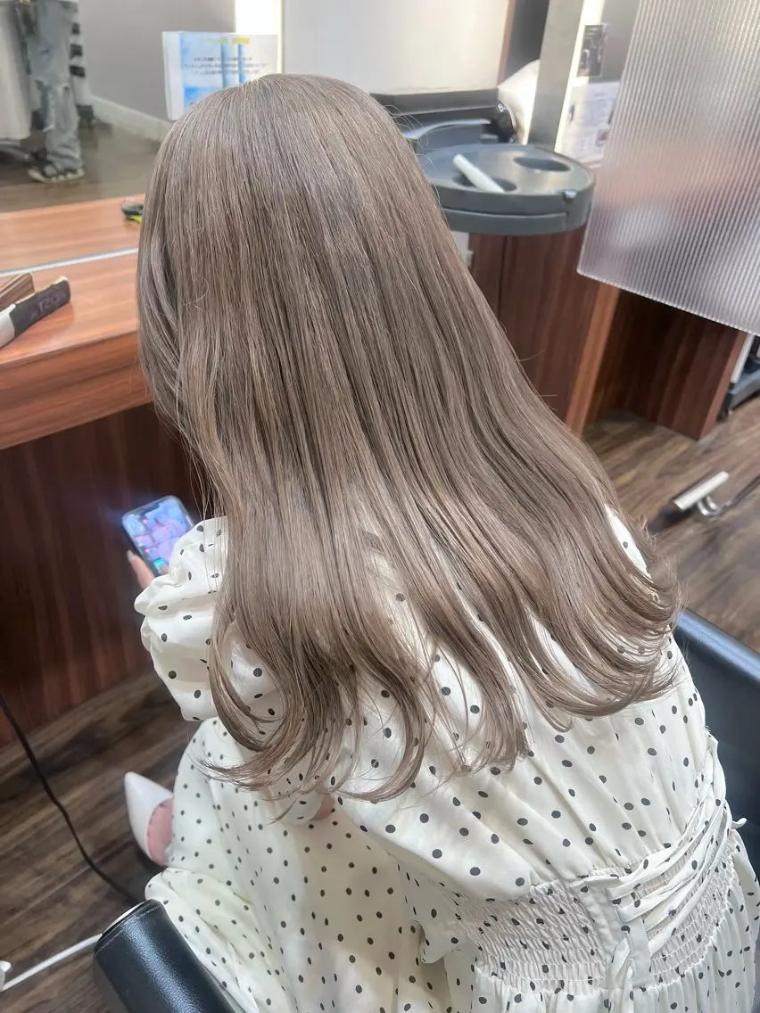 ロング カラー ブリーチ ケアブリーチ ハイトーンカラー ボブ 名古屋美容院 / keinaのヘアスタイル