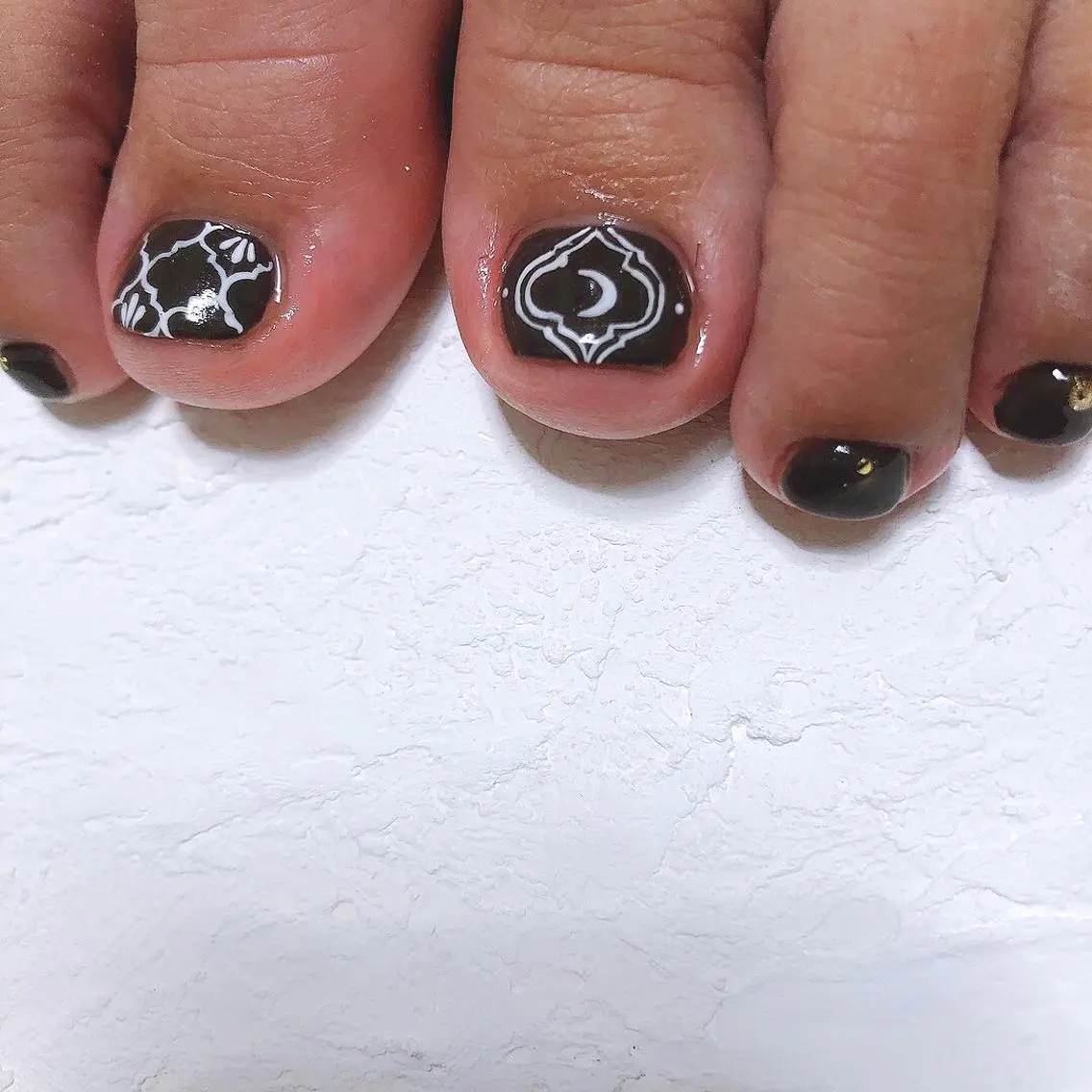 𓇼foot お好きな2本アート(ケアあり) 𓇼の写真