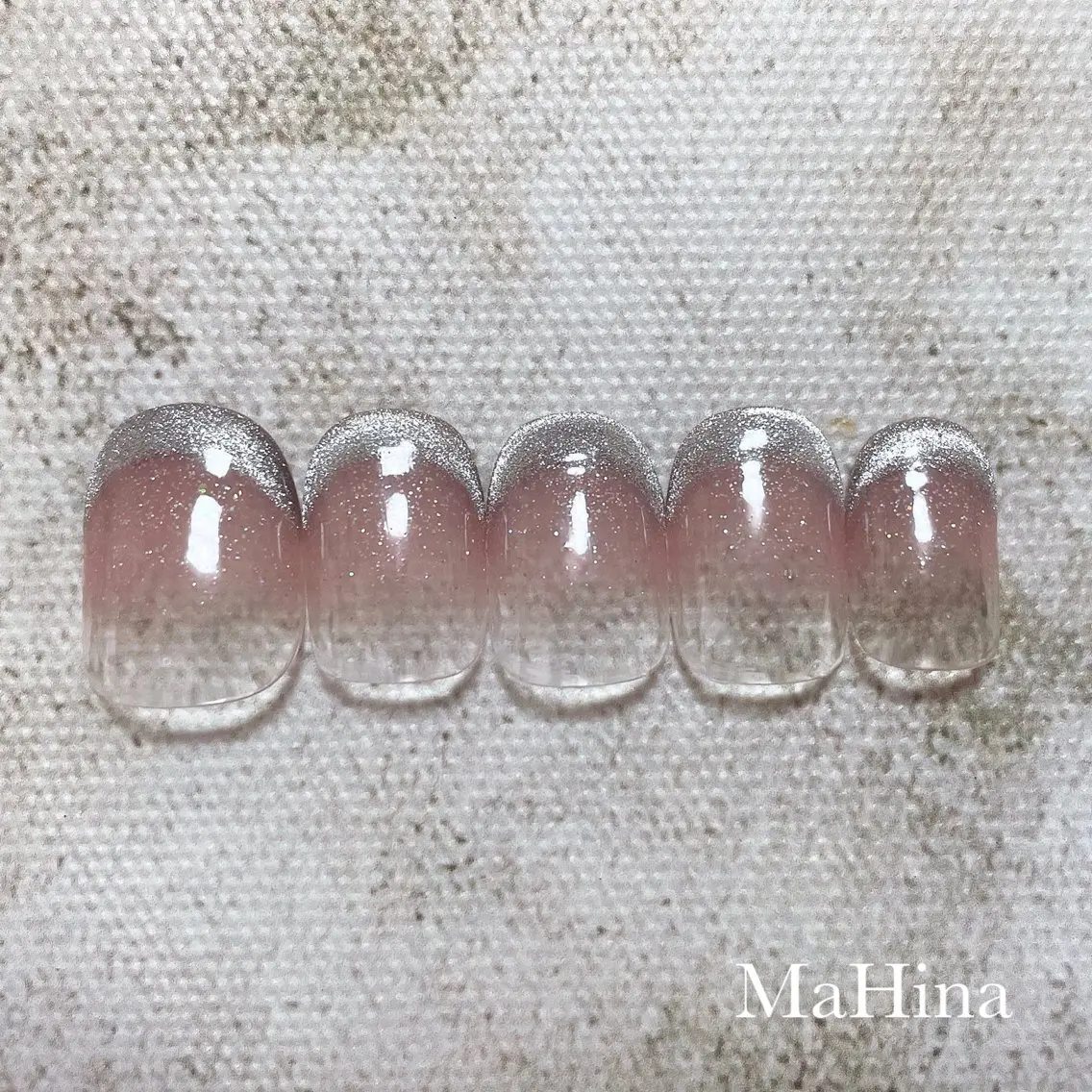 ネイル フレンチネイル マグネットネイル ハンドネイル Le Vernis MaHina・まひなのネイルデザイン