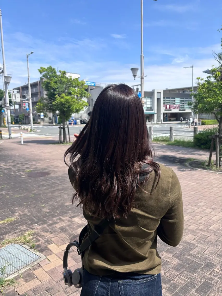 ロング カラー ヘアカラー 真鍋 月音のヘアスタイル