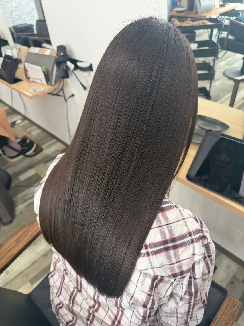 ロング カット トリートメント 髪質改善🪽 森川☜ ☜ のヘアスタイル