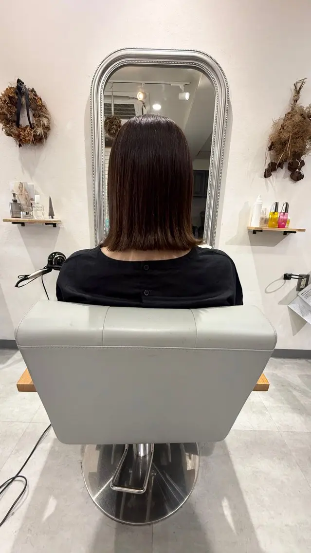 ミディアム 髪質改善unjour みゆうのヘアスタイル
