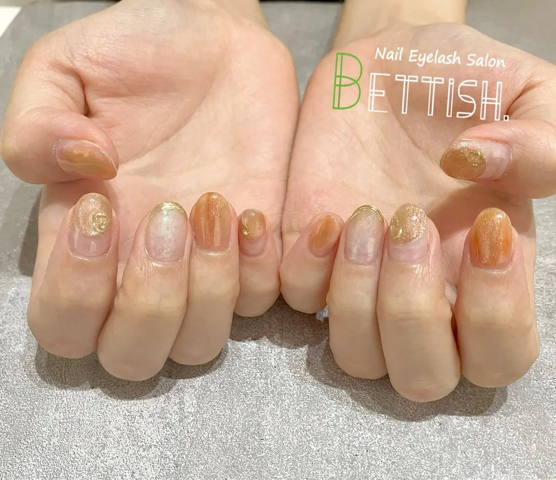 ネイル オレンジ BETTISH. KUMIKO☺︎︎のネイルデザイン