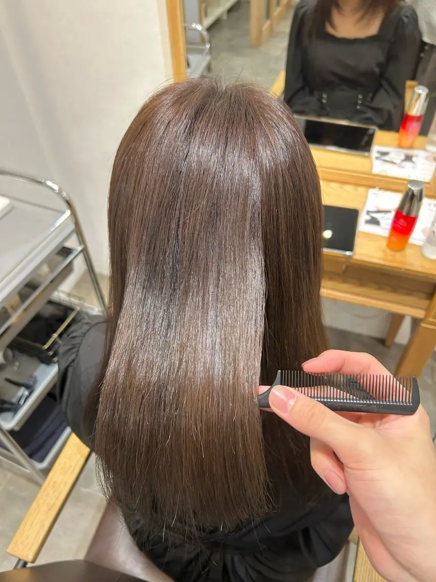 ロング ヘアカラー トリートメント ︎☀️はるき︎︎☁️ ショートモデル募集のヘアスタイル