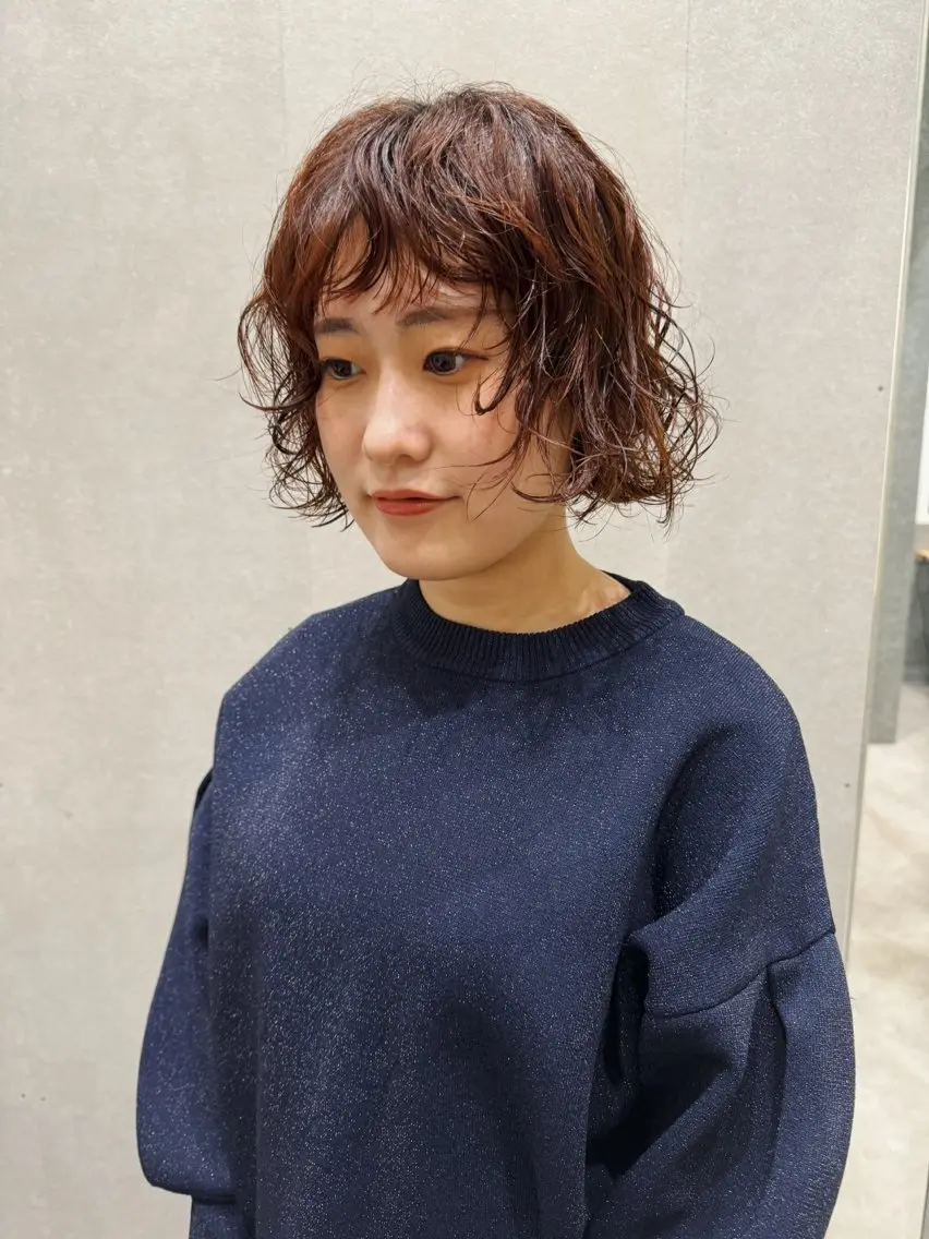 ショート パーマ ボブ カット パーマ トリートメント センスをお届けします 大谷将生infpのヘアスタイル