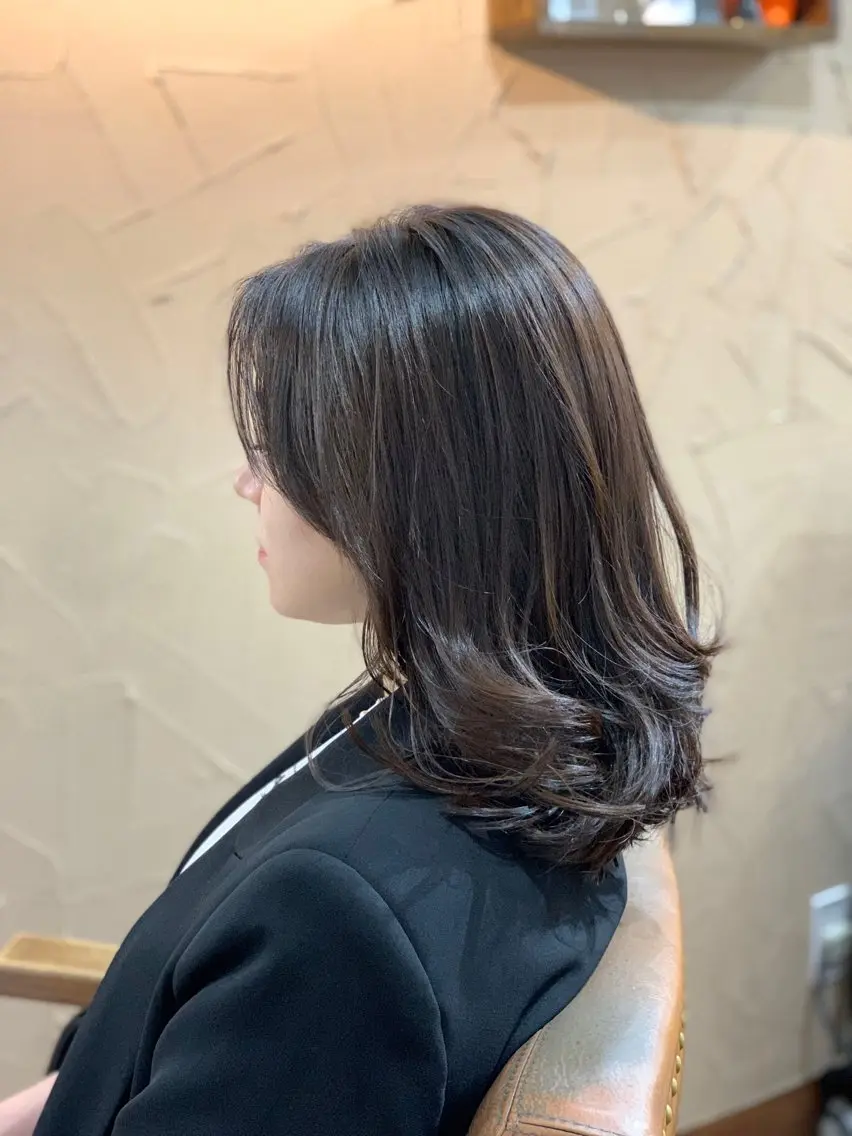 ミディアム 武田尚子🌸 自然に仕上がる矯正のヘアスタイル