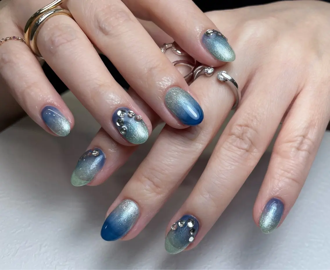 ネイル チークネイル 長さ出し フレンチネイル ジェルネイル 韓国ネイル 中野駅から2分 MEO NAILのネイルデザイン