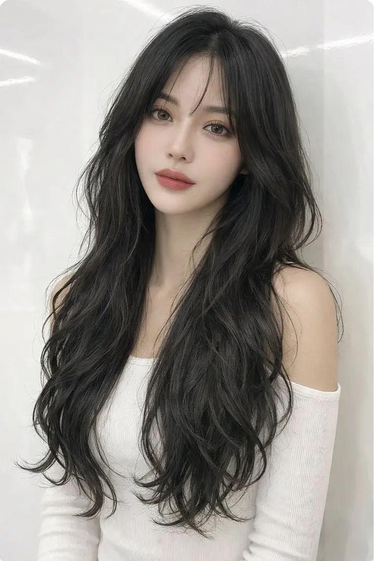 ロング カラー カット ヘアカラー トリートメント IENA髪質改善 honokaのヘアスタイル