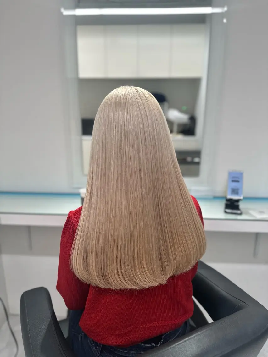 ロング カラー カット ヘアカラー トリートメント ヘッドスパ ヘアセット ❄最強かわいいカラー ❄️MINA❄️のヘアスタイル