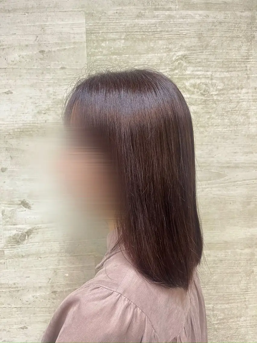 ミディアム カラー ブリーチ ラベンダーカラー ブリーチなしカラー モデル 募集中🧸佐藤 李桜のヘアスタイル