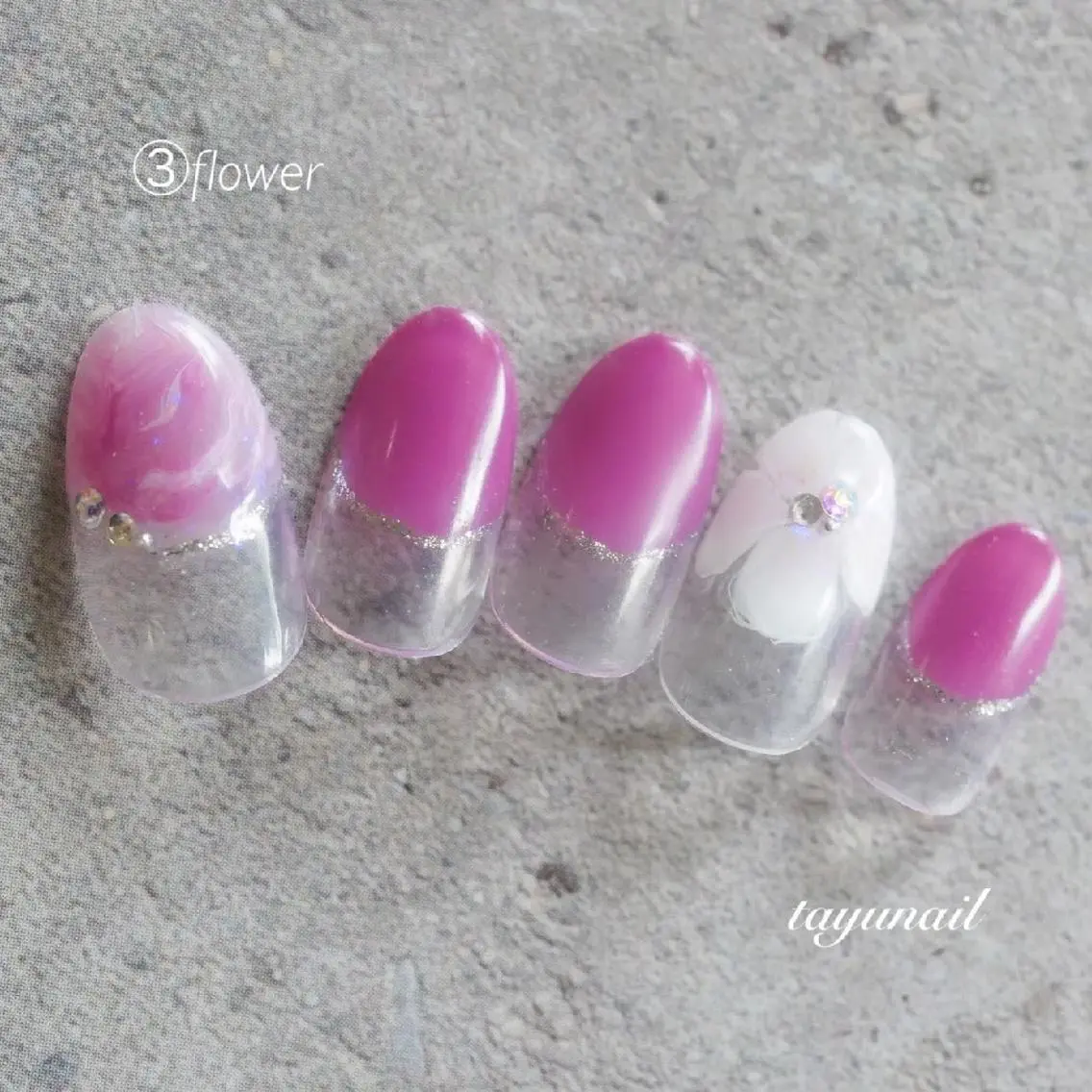 ネイル アートネイル ブルー フレンチネイル ジェルネイル ワンカラーネイル ネイルサロン 【たゆnail】のネイルデザイン