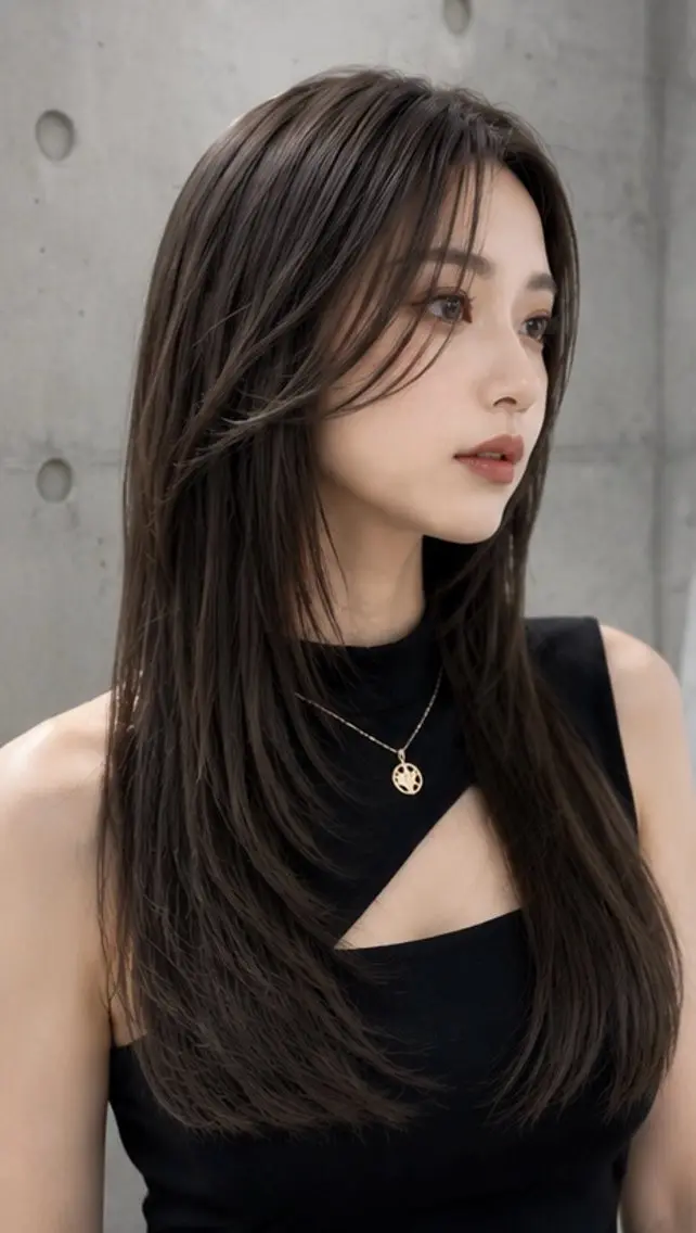 ロング カット ヘアカラー トリートメント Garden 浅草蔵前のヘアスタイル