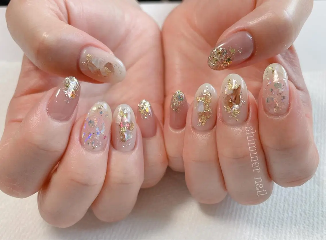 ネイル 持ち込み ハンドネイル Shimmer Nail⋆*✩のネイルデザイン
