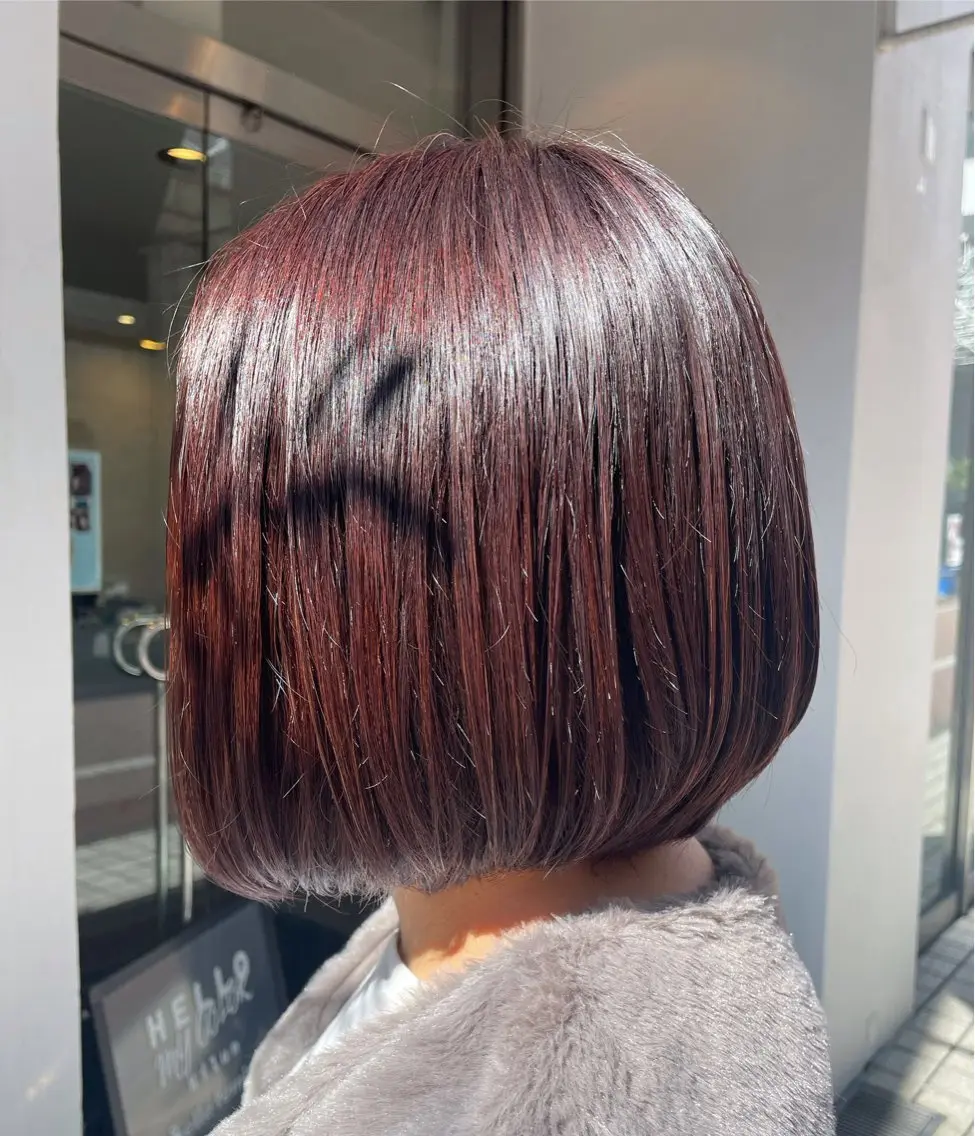 ミディアム ヘアカラー ナチュラルカラー 児玉優香のヘアスタイル