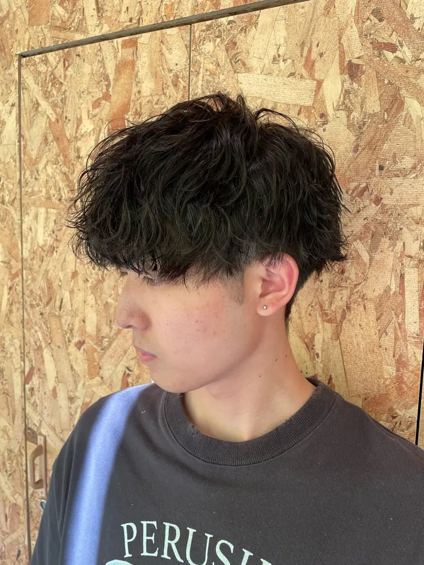 ショート カット パーマ センターパート/ ニュアンスパーマ正樹のヘアスタイル