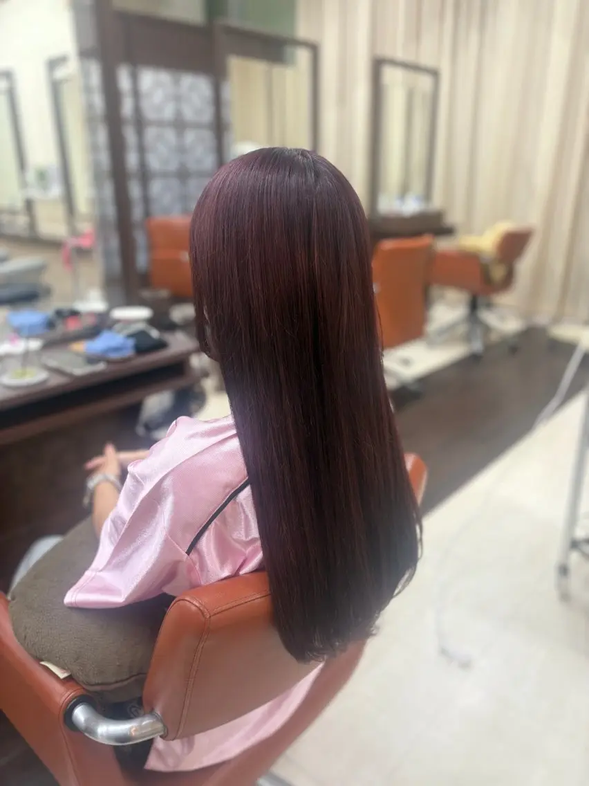ロング カラー ブリーチ ブラウンカラー ピンクカラー ヘアカラー 🤍透明感カラー🤍 ひしき るなのヘアスタイル
