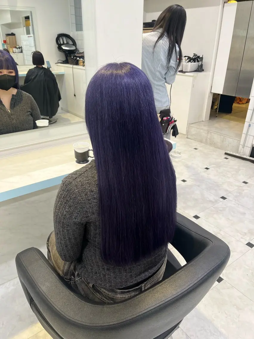 ロング カラー ヘアカラー トリートメント ブリーチカラー 🩵MIZUKIのヘアスタイル