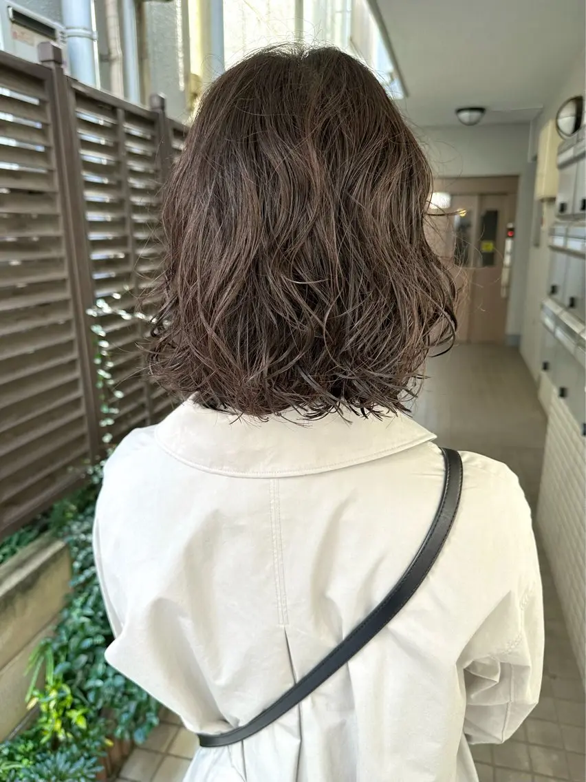 ショート カラー パーマ 髪質改善 縮毛矯正/ レイヤー/銀座/本木のヘアスタイル
