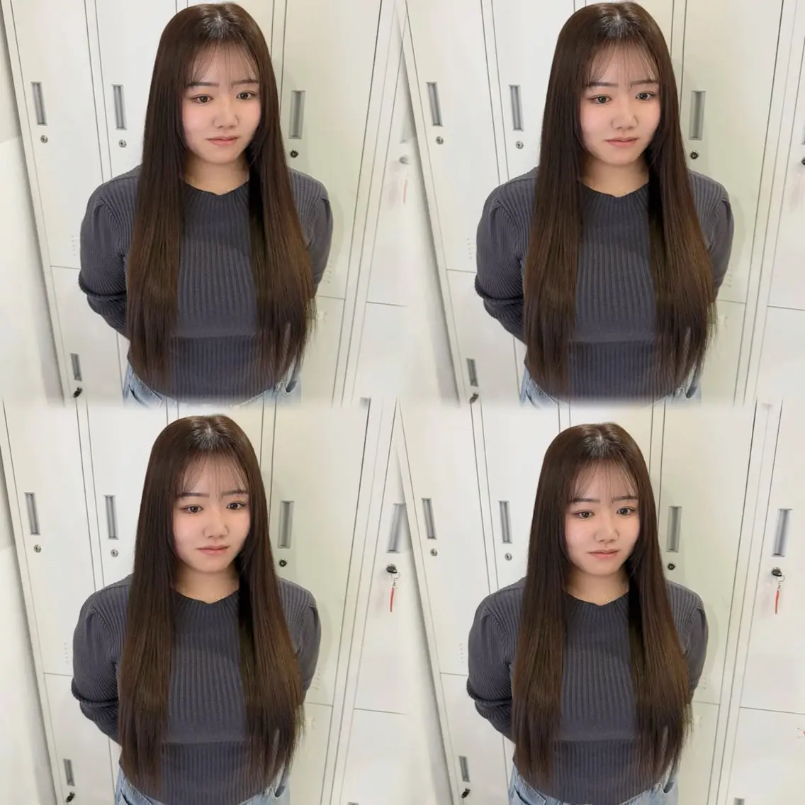 セミロング カラー 🦋REISA🦋 エクステ×ハイトーンのヘアスタイル
