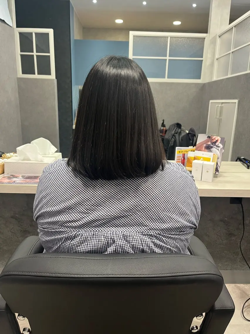 ミディアム 加藤 碧唯のヘアスタイル