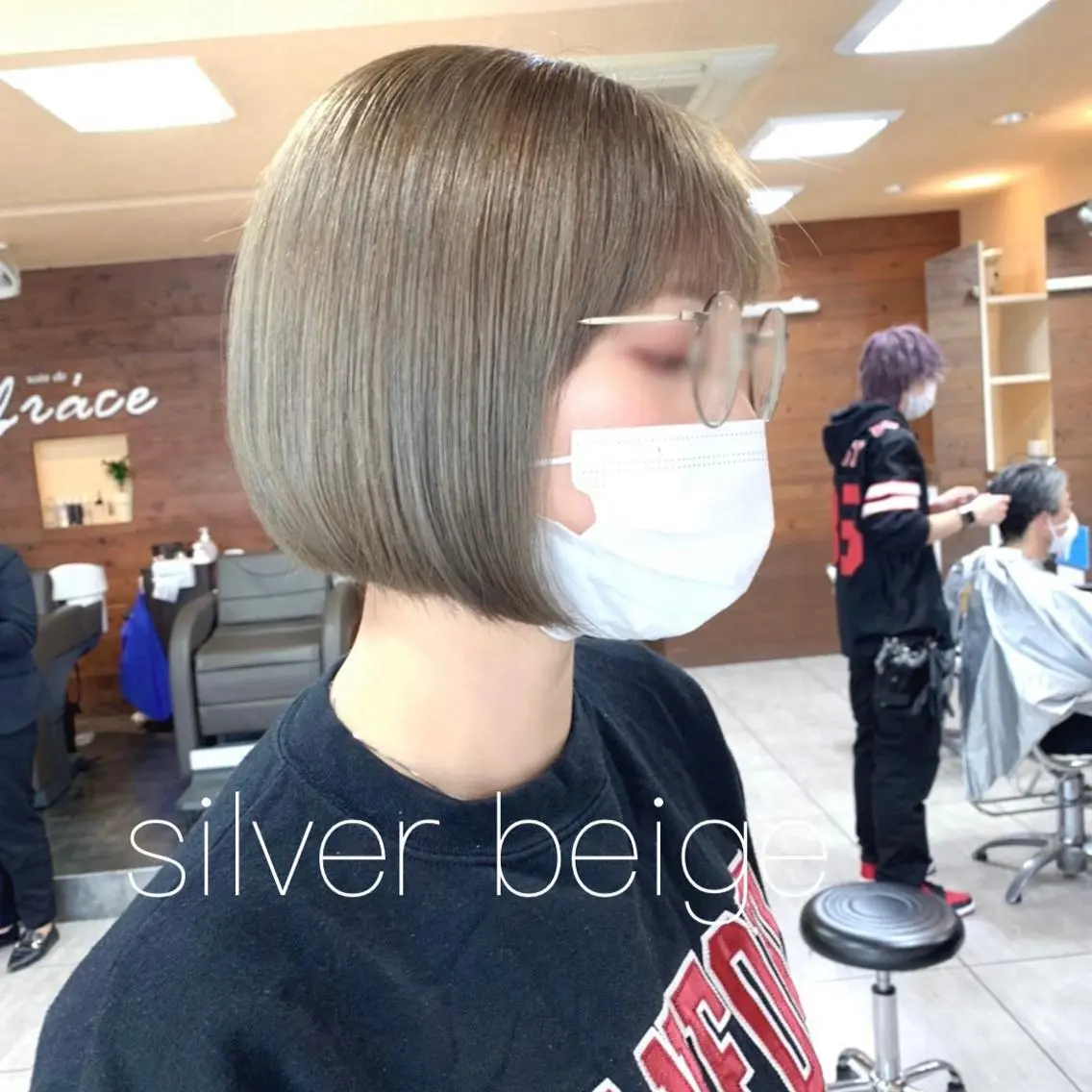 ミディアム ヘアカラー レイヤー/艶髪カラー 森本くるみのヘアスタイル
