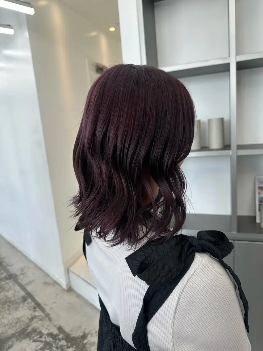 ミディアム カラー パーマ ヘアアレンジ 暖色💖ツヤ髪💖 masae🌼のヘアスタイル