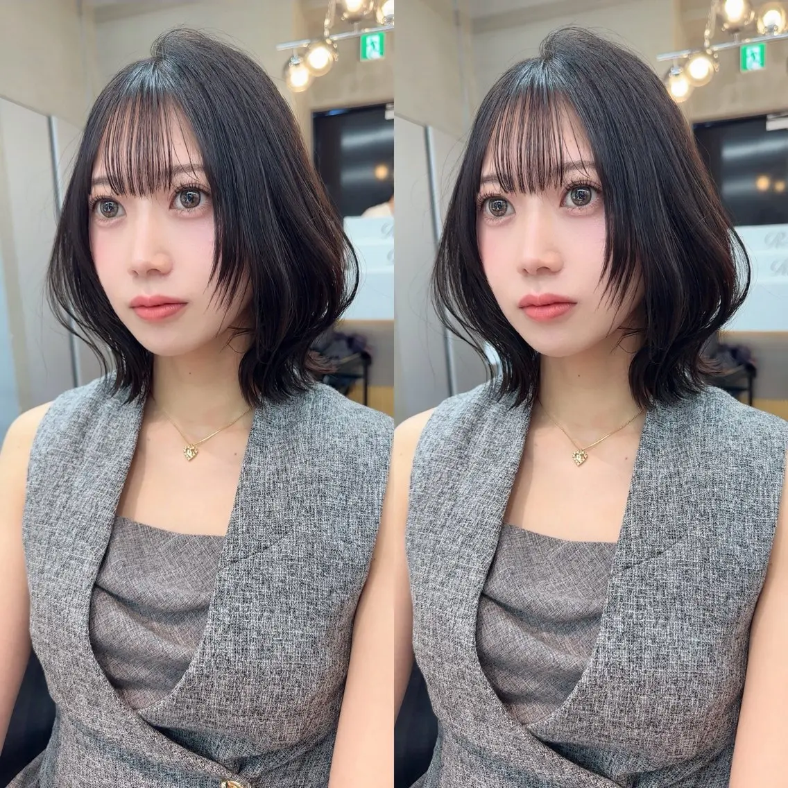 ミディアム カラー カット ヘアカラー 縮毛矯正 トリートメント ✨髪質改善特化✨副 店長椎葉信乃介のヘアスタイル