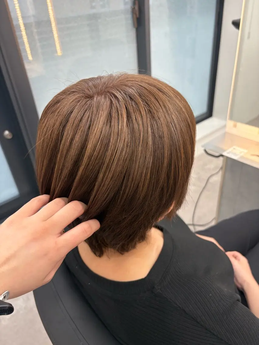 ショート カラー 🍒透明感カラー/ 縮毛/AIRI🍒のヘアスタイル