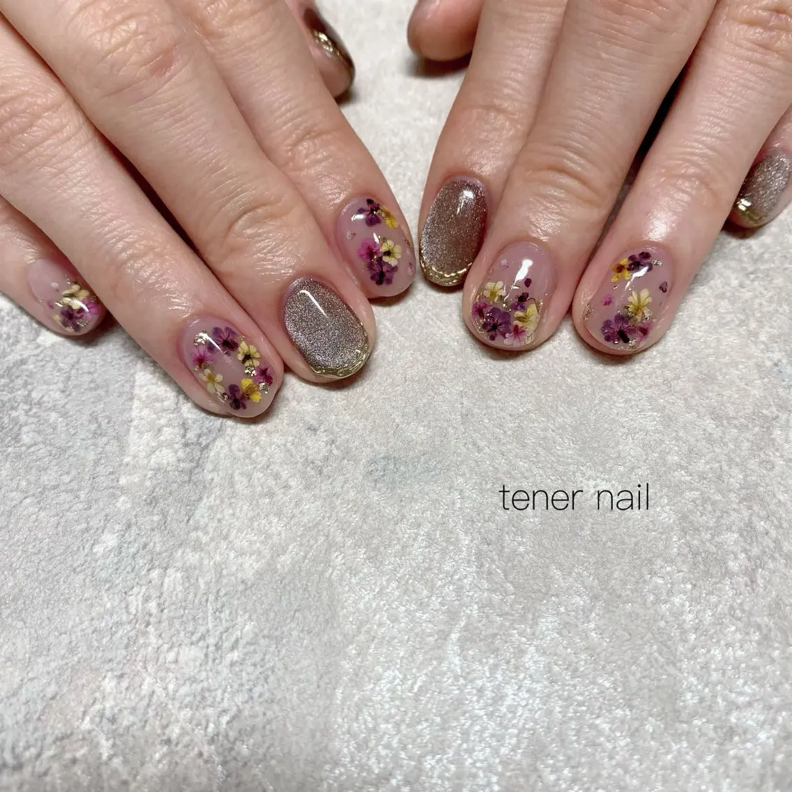 ネイル フラワーネイル ハンドネイル テネルネイル tener nailのネイルデザイン