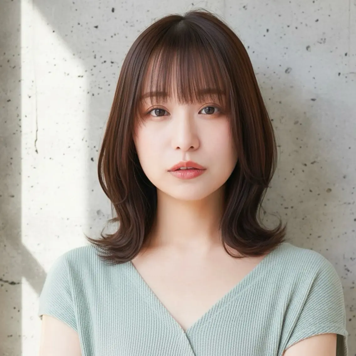 ミディアム カット ヘアカラー ショート〜ミディアム 喜多司のヘアスタイル