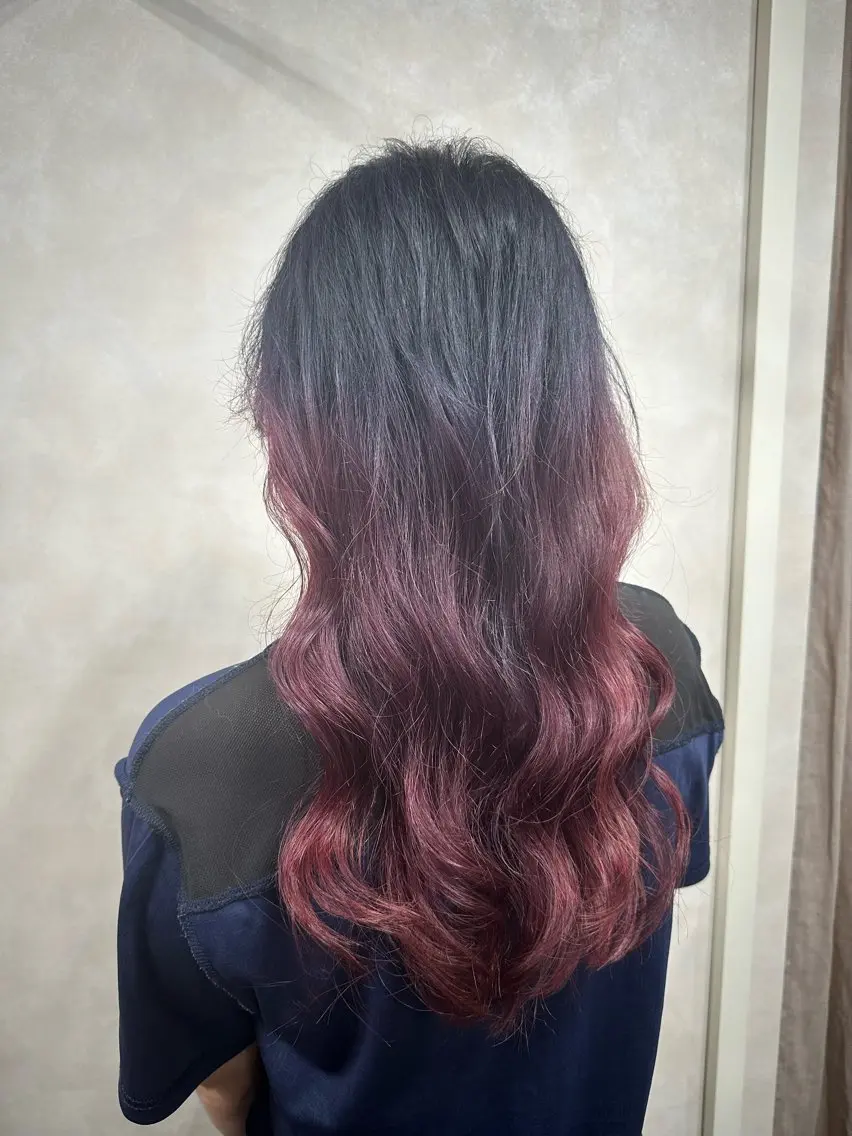 ロング カラー ブルーカラー グラデーションカラー ピンクカラー TELA HAIR 副代表RIKUのヘアスタイル
