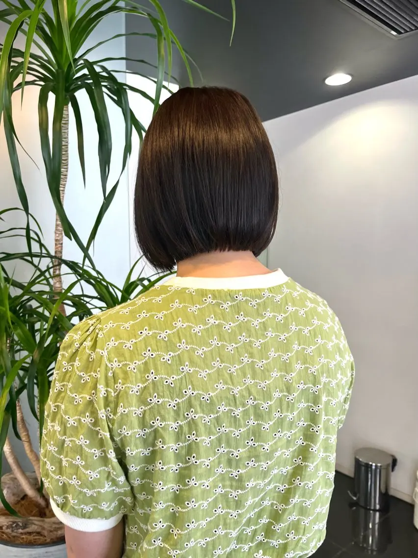 ミディアム ボブ 髪質改善・縮毛・ 艶髪　丸毛一輝のヘアスタイル