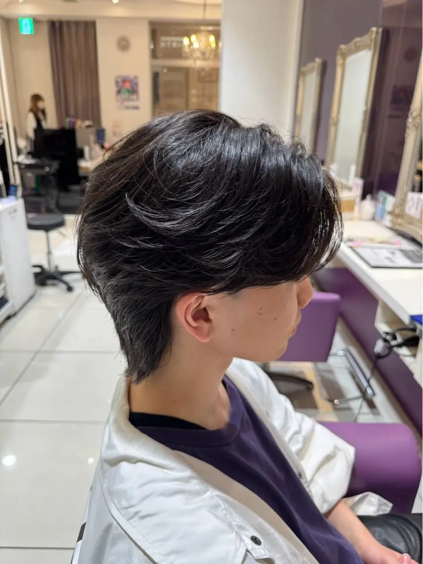 パーマ メンズ 玉置 晴太郎のヘアスタイル