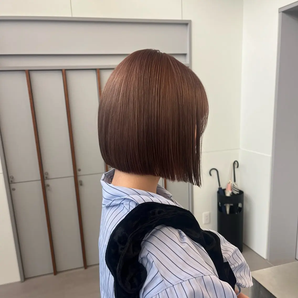 ショート カラー ベージュカラー ブリーチ 透明感カラー ダブルカラー ミルクティーベージュ カット ヘアカラー トリートメント 髪質改善カラー/ボブ 🌻Mutsumiのヘアスタイル