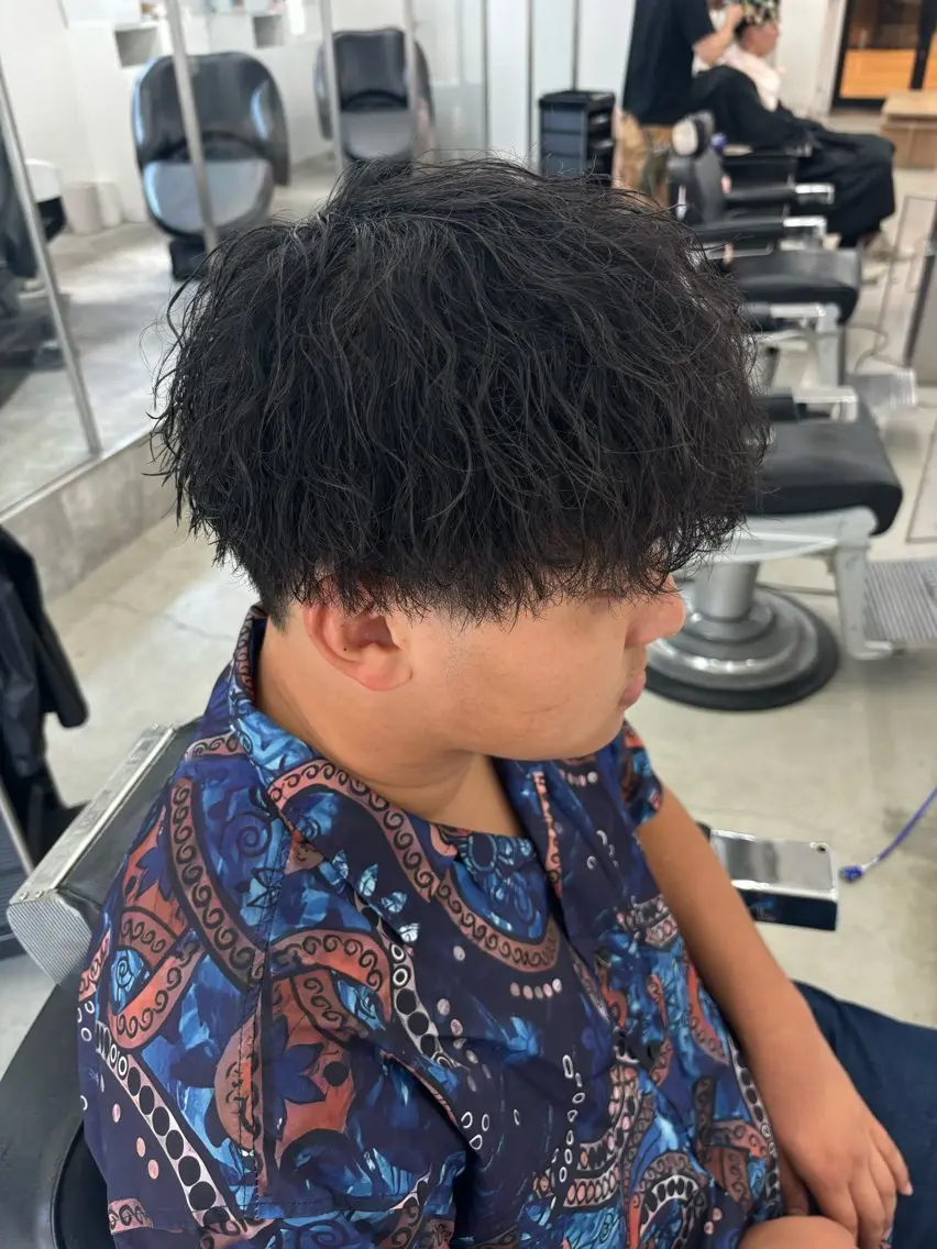 パーマ メンズ カット パーマ トリートメント 土岐/メンズ専門 パーマ特化美容師🌀のヘアスタイル