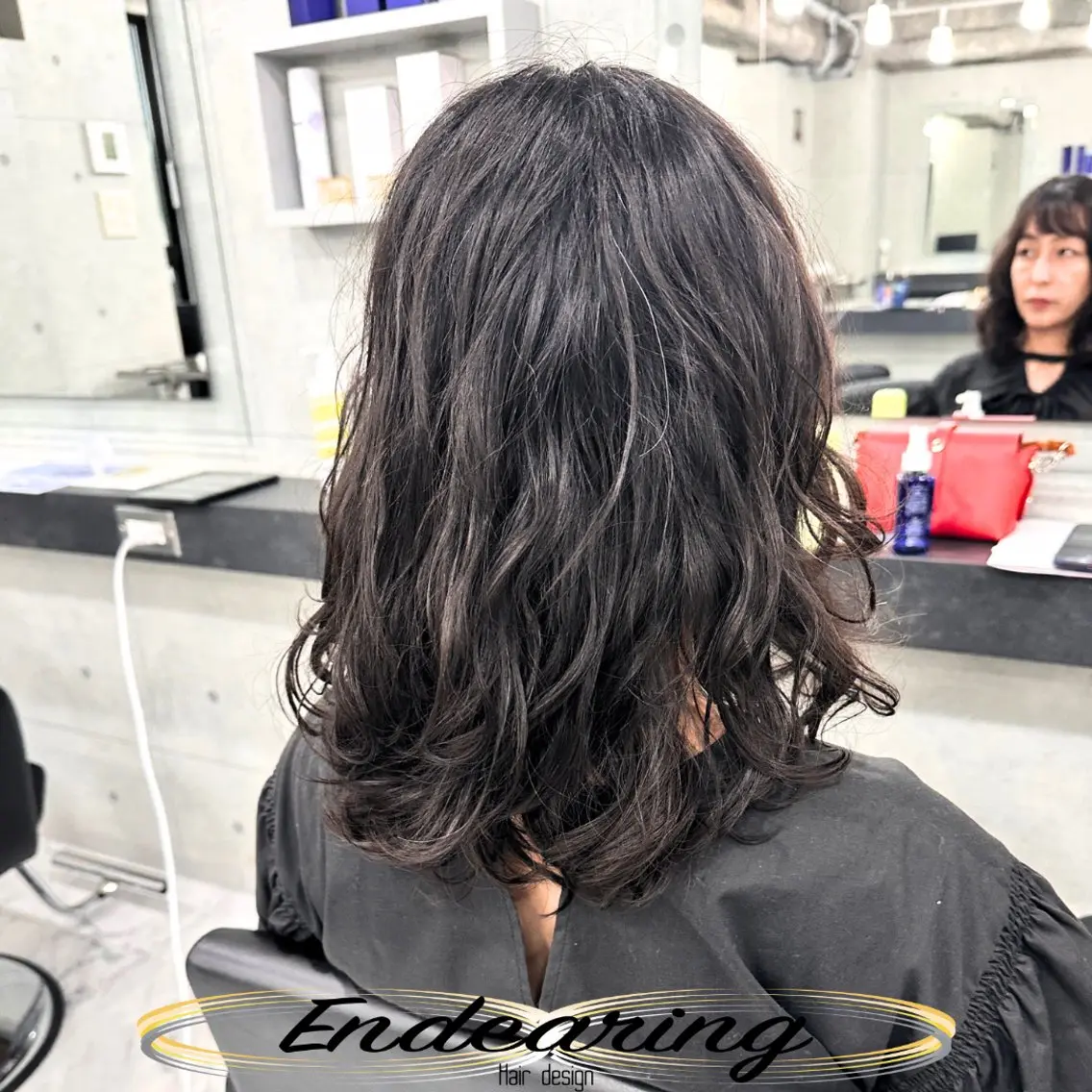 パーマ デジタルパーマ ニュアンスパーマ カット パーマ Endearing 銀座/レイヤーカットのヘアスタイル