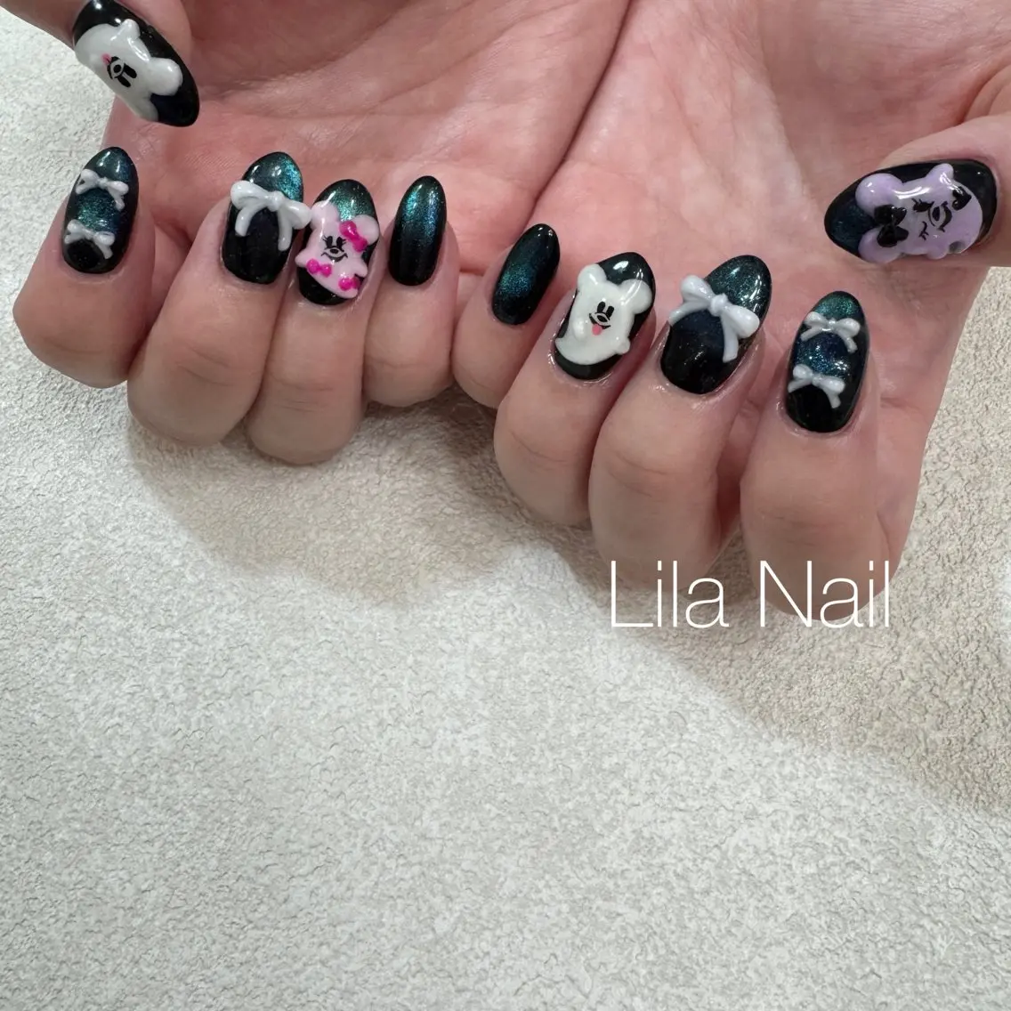 ネイル ハロウィン Lila Nail 藤野のネイルデザイン