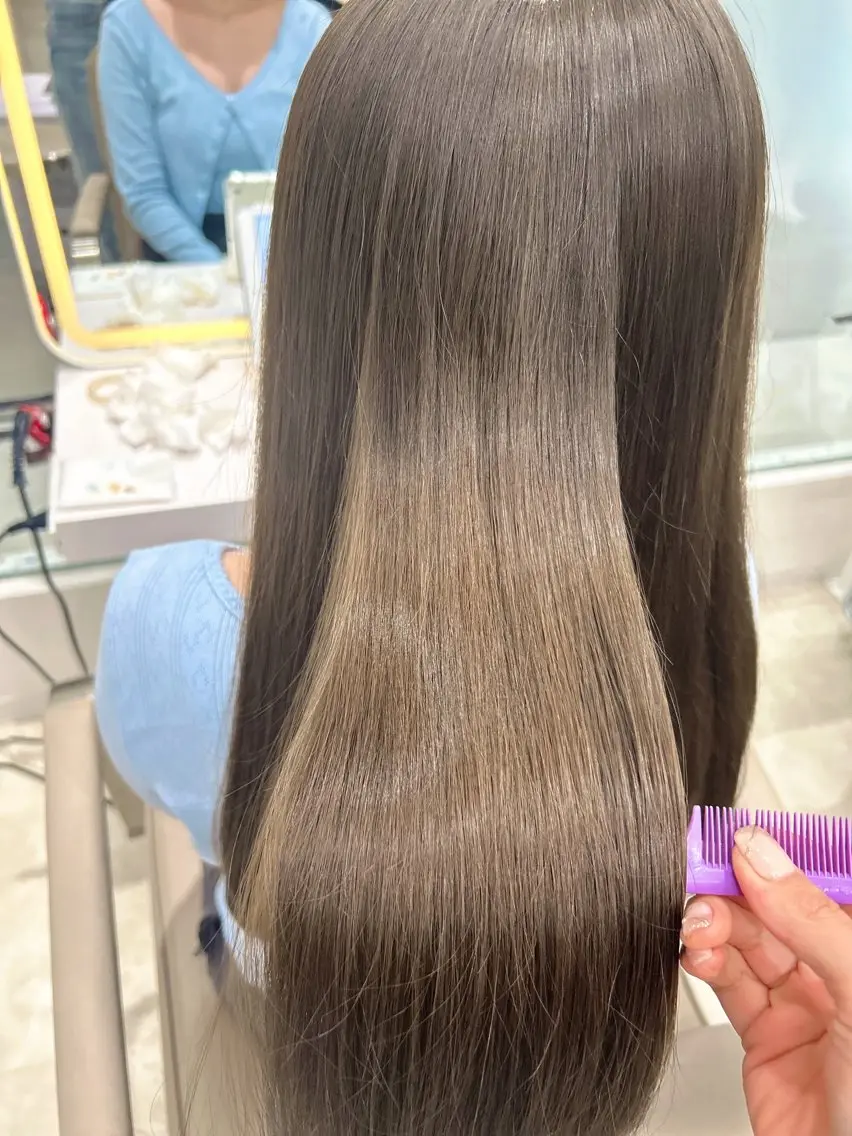 ロング カラー カット ヘアカラー トリートメント ダブルカラー髪質改善 /Annaのヘアスタイル