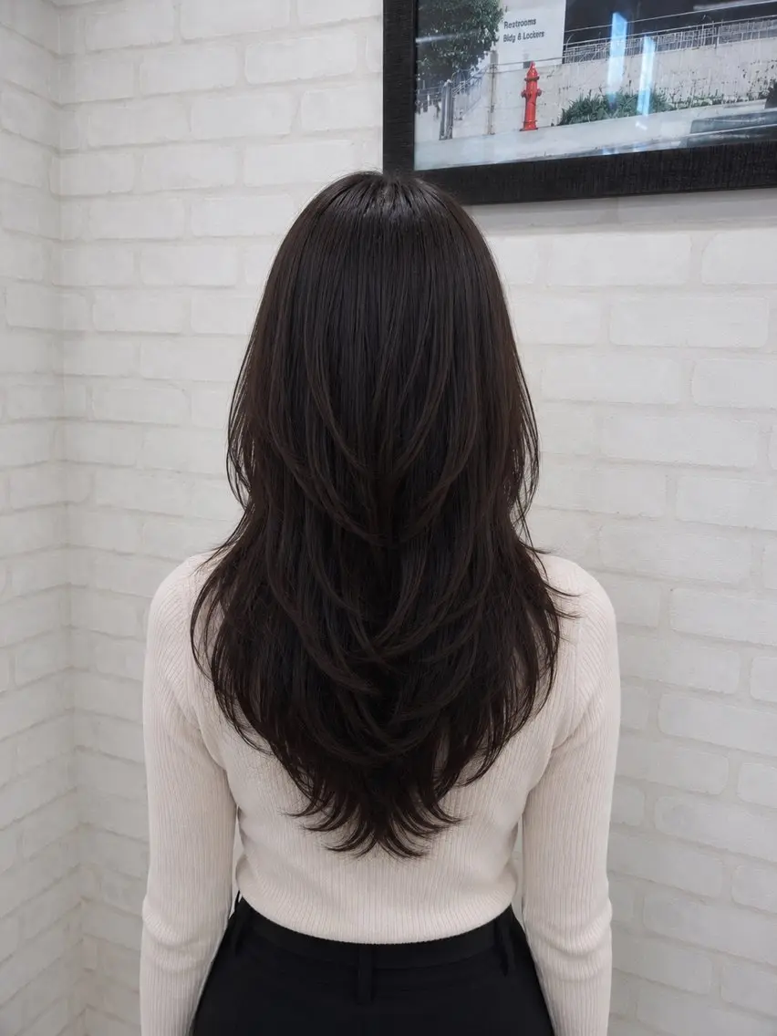 ミディアム 顔まわりレイヤー 顔周りカット 韓国風ヘア レイヤーカット 小顔カット カット ヘアカラー トリートメント 髪質改善 韓国風 池田一之のヘアスタイル