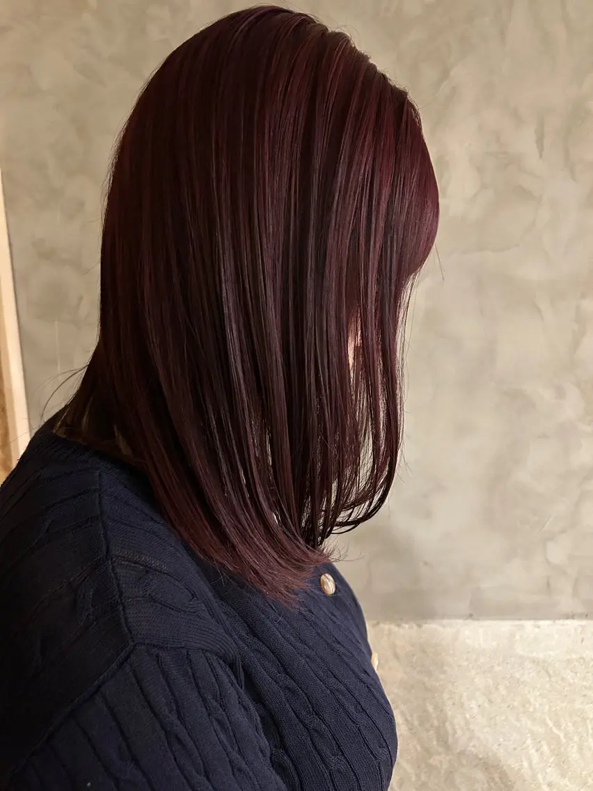 セミロング カラー ブリーチ バイオレットカラー カット ヘアカラー トリートメント ayane⭐️ボブ・ ショート・パーマのヘアスタイル