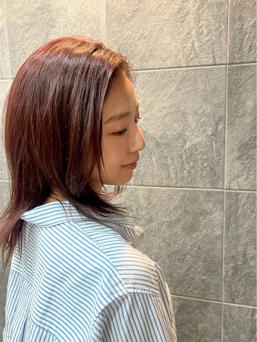 カラー 透明感カラー ROSE/ NOA🐈‍⬛🎀のヘアスタイル