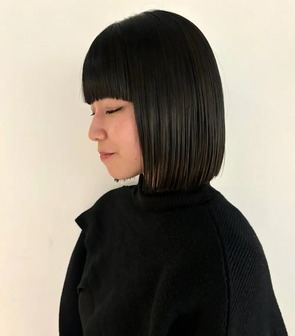 ( メンテナンス重視🥑) 前髪カット+髪質改善トリートメント ¥9.500の写真