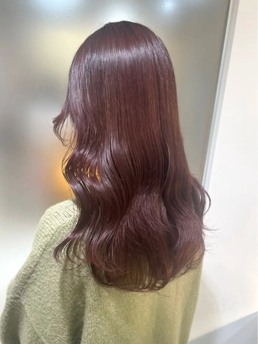 セミロング カラー カット ヘアカラー 佐藤 梨里花 ❤︎のヘアスタイル